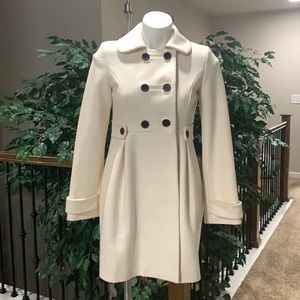 Old Navy Double Breast White Pea Coat NWT